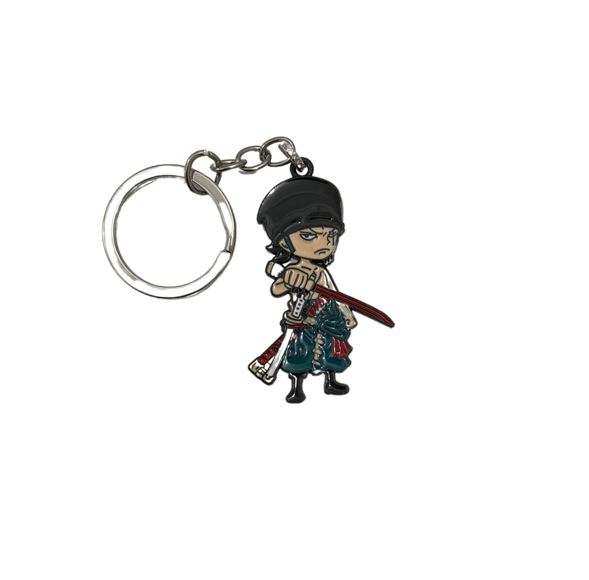 Roronoa Zoro Metal Keychain – Bandana Battle Ready Edition