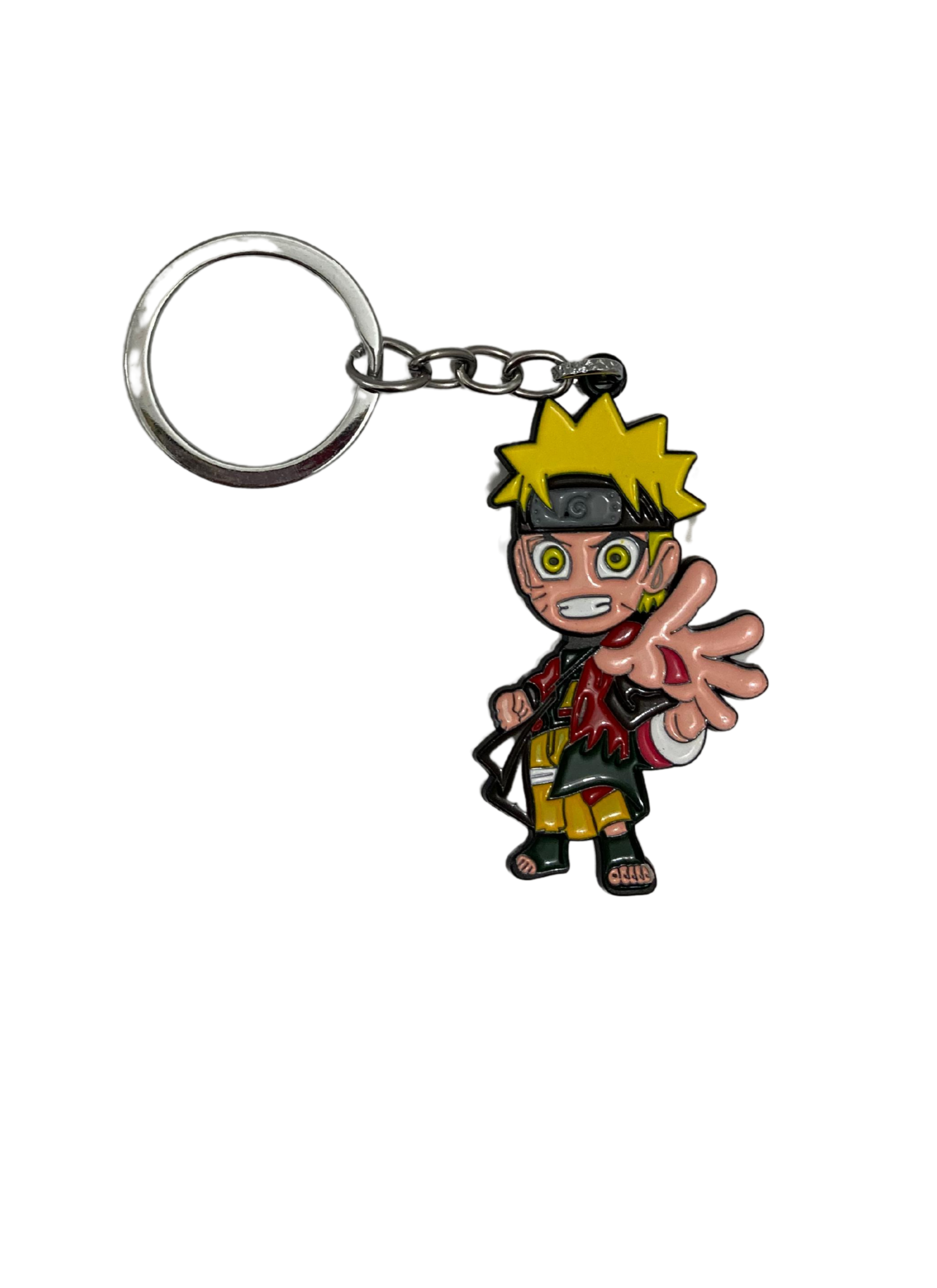 Kid Naruto Round Metal Keychain – Classic Ninja Edition