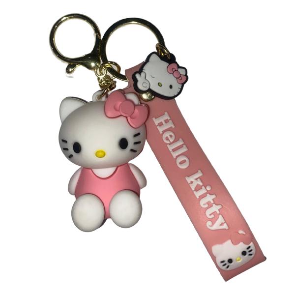 Hello Kitty Rubber Keyring – Sweetheart Edition