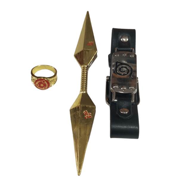Golden Double-Edged Kunai Set – Premium Naruto Weapon Collectible