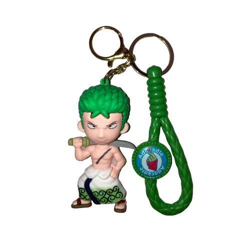 Zoro Rubber Keychain – Chibi Swordsman Edition