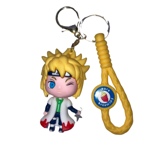 Minato Namikaze Rubber Keychain – Chibi Fourth Hokage Edition