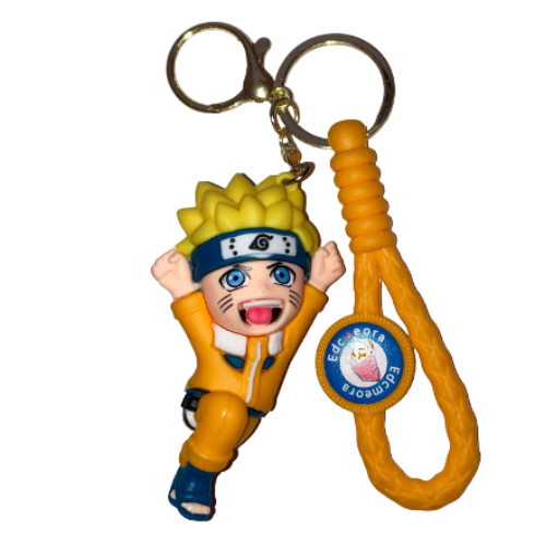 Naruto Uzumaki Rubber Keychain – Chibi Shinobi Edition