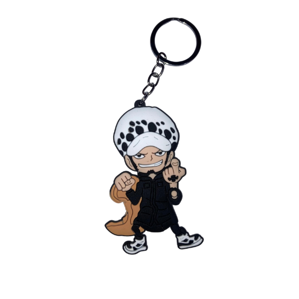 Trafalgar Law Rubber Keychain – One Piece Surgeon of Death Edition