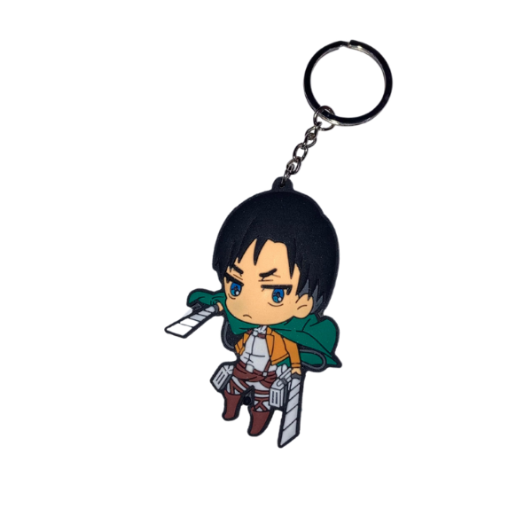 Levi Ackerman Rubber Keychain – Attack on Titan Humanity’s Strongest Edition