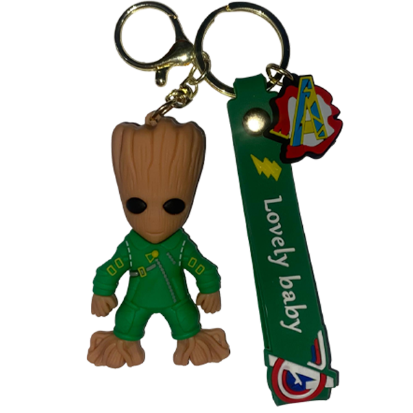 Groot Rubber Keyring – Mini Guardian Edition