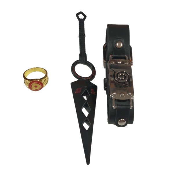 Itachi Uchiha Set – Akatsuki Collector Edition | Ring, Kunai & Strap