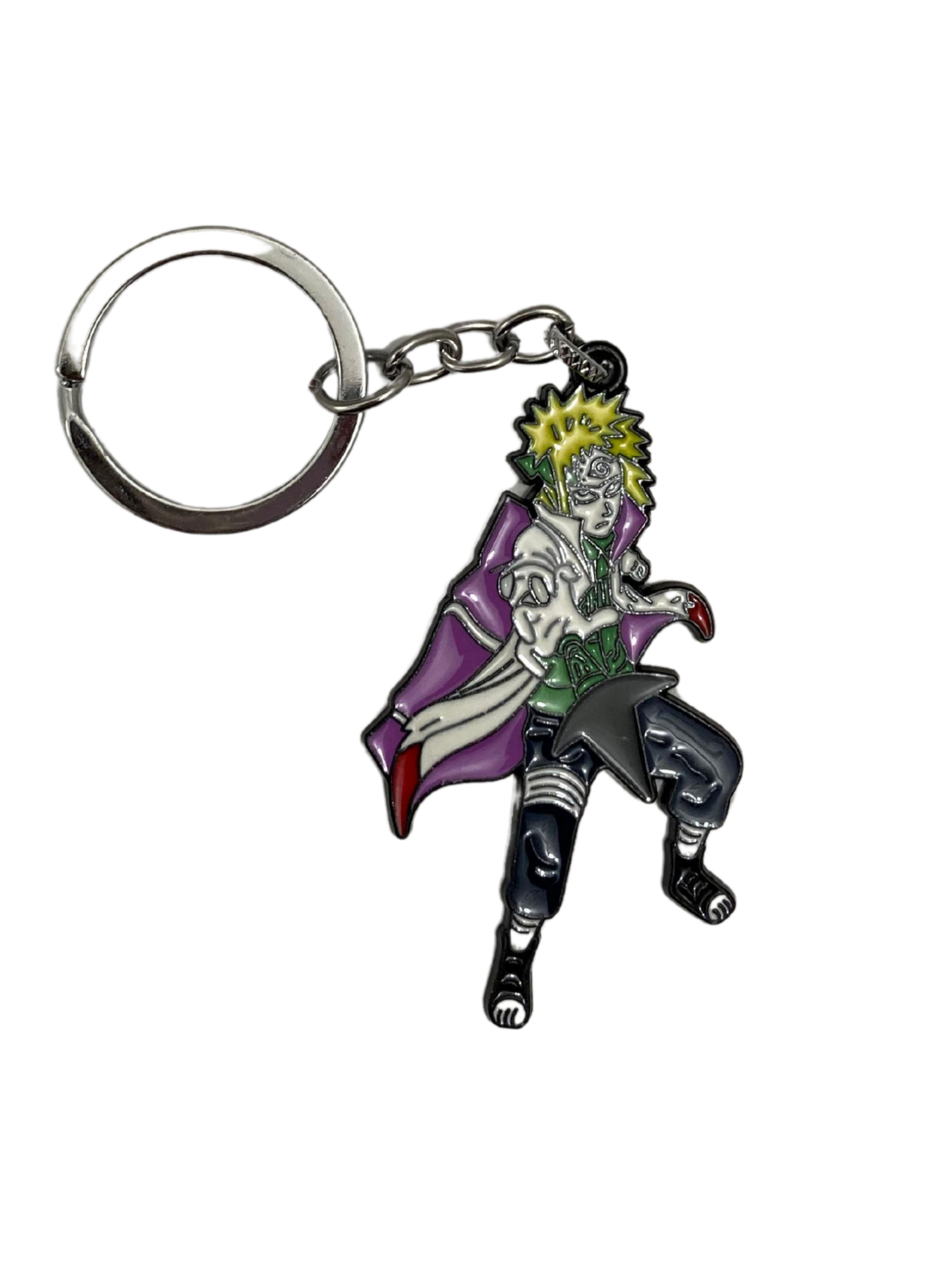 Minato Namikaze Metal Keychain – Naruto Yellow Flash Edition