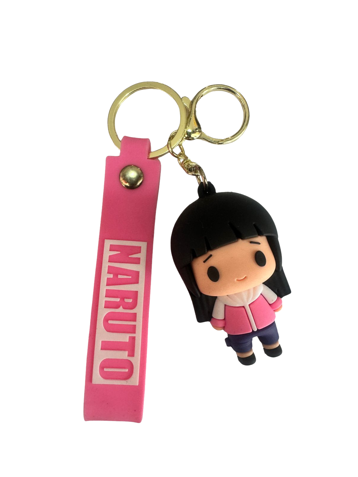 Hinata Hyuga Rubber Keychain – Chibi Naruto Edition